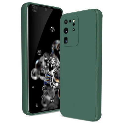 Btstring Case for Samsung Galaxy S20 Ultra, Soft Silicone Case with Upgraded Camera Protection, Shockproof Slim Case Cover with Anti-Scratch Microfiber Lining, Green