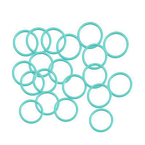 uxcell Fluorine Rubber O-Rings, 11mm OD 9mm ID 1mm Width FKM Seal Gasket for Machinery Plumbing, Green, Pack of 20