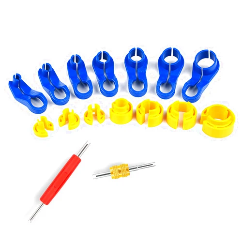 ASUBHA AC Fuel Line Disconnect Tool Set, Fuel Line Removal Tool Includes 1/4, 5/16, 3/8, 1/2, 5/8, 3/4, 7/8Inch Quick Disconnect Tool Kit for Automotive AC Fuel Line and Transmission Oil Cooler