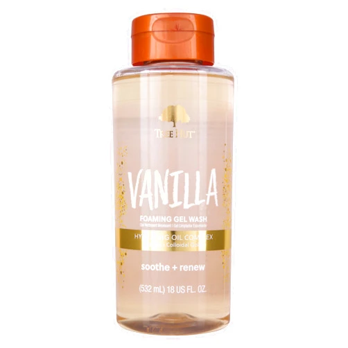 Tree Hut Vanilla Foaming Gel Wash | Cleanse and Soften Skin Without Stripping Moisture | Made with our Hydrating Oil Complex | 18 fl oz.