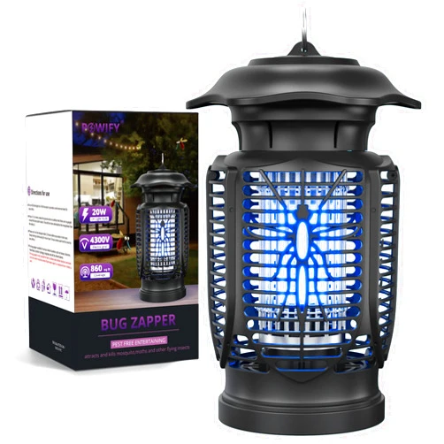 POWIFY Bug Zapper Outdoor&Indoor, 4300V High Powered Electric Mosquito Zapper with 6.3ft Power Cord, Fly Traps, Insect Fly Zapper for Gnat, Moth, Flying Insect