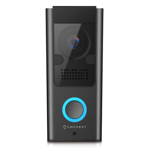 Amcrest 1080P Video Doorbell Camera Pro, Outdoor Smart Home 2.4GHz WiFi Doorbell Camera (Wired Power), MicroSD Card, PIR Motion Detect, RTSP, IP55 Weatherproof, 2-Way Audio, 140º Wide-Angle AD110-SH