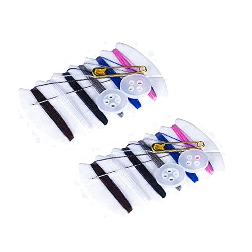 Onwon 50 Sets Travel Sewing Kits with Needles, Threads, Button, Pin - 6 Colors Thread Repair Kit for Hotel Amenities Necessities