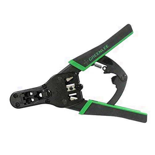 Greenlee Telephone Ratchet Crimper for 4, 6, and 8 Modular Plugs
