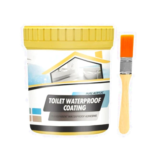 BilizA Clear Waterproof Patch & Seal Liquid,Toilet Waterproof Coating,Transparent Waterproof Coating Agent, Waterproof Patch & Seal Liquid Clear, Waterproof Insulating Sealant Glue ( Color : 1 Count (Pack of