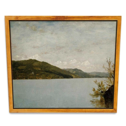InSimSea Framed Canvas Wall Art Vintage Decor, Vintage Room Decor, Classical Landscape Oil Paintings for Wall Decorations, Canvas Wall Art for Bedroom Living Room, Bathroom Decor Wall Art, 8