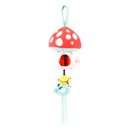 B. toys by Battat B. toys – Magical Mellow-Zzzs Nursery Mobile – Musical Pullstring Baby Mobile with Soft Light – Natural Take Along Mobile - 100% Non-Toxic and BPA-Free