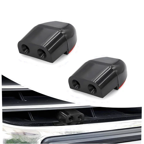 Fluher 2 PCS Car Deer Whistles Warning Device, Voice Chirping Animal Repeller, Anti-Theft Horn Alarm Gadget for Avoids Collisions, Universa for Most Car and Motorcycle Exterior Accessories (Black)