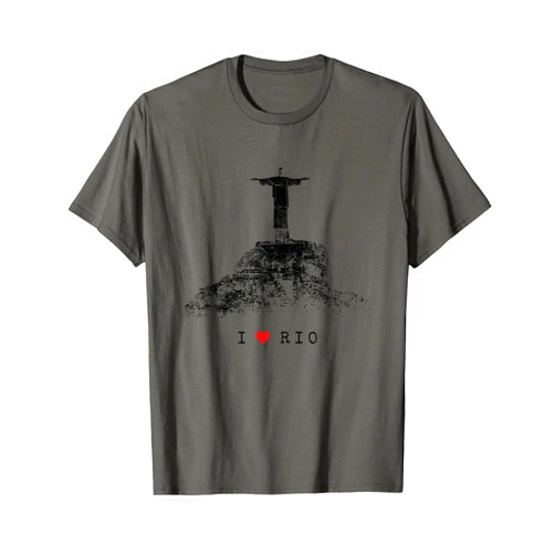 Christ the Redeemer Silhouette Rio de Janeiro Rio de Janeiro Skyline Statue of Jesus Christ Brazil Love T-Shirt