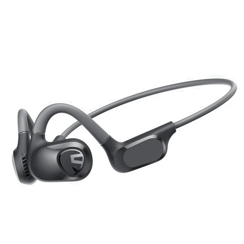SoundPEATS RunFree Lite2 Open Ear Headphones Bluetooth 5.3 Air Conduction Wireless Headphones Sport Earbuds with Enhanced Bass, Dual-Mic Call Noise Reduction Earphones for Cycling