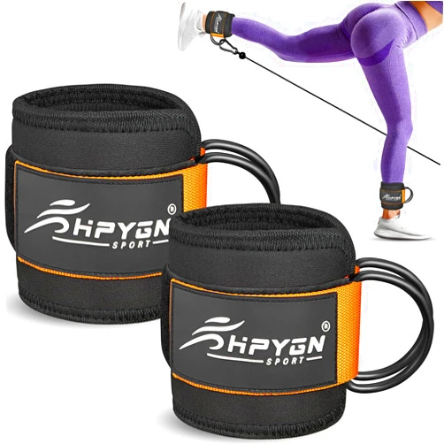 HPYGN Ankle Straps for Cable Machines Women, Work Out Equipment for Home&Gym, Cable Machine Attachment, Glute Workout Equipment for Kickbacks, Leg Extensions, Hip Abductors, Cable Kick Back Ankle Straps