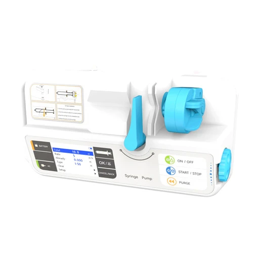 CONTEC Veterinary Syringe Pump Rechargeable Pump Machine with KVO Adjustable Occlusion Threshold Alarm and Calibration SP950