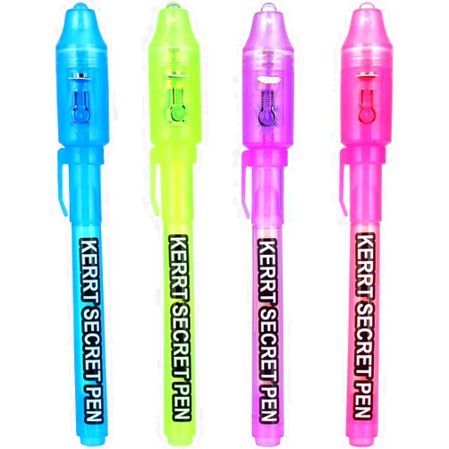 KERRT Invisible Ink Pen with UV Light Secret Message Pen Spy Pens Magic Invisible Markers Classroom Gifts for Students, Party Favors for Kids 8-12, Goodie Bag Stuffers for Kids