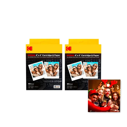 KODAK 4PASS Film Cartridge 4 x 4 inch (120 Sheets) for Kodak Mini Shot 4 ERA Instant Camera and Photo Printer