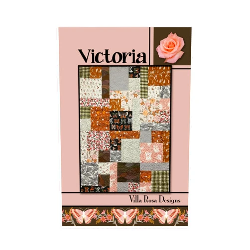 Jammin' Threads Victoria Quilt Pattern by Villa Rosa Designs. Beginner Friendly. Fat Quarter Friendly