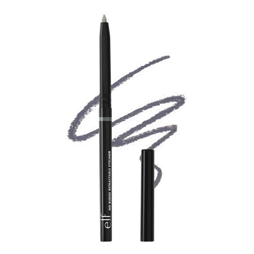 e.l.f. No Budge Retractable Eyeliner, Creamy, Ultra-Pigmented & Waterproof, Creates Bold & Defined Lines, Vegan & Cruelty-Free, Grey