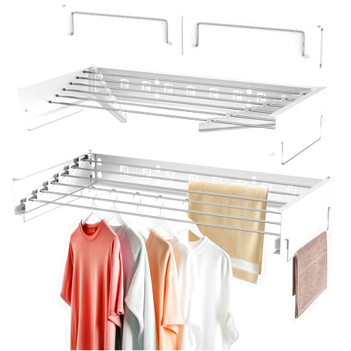 YOURTONE Wall Mounted Drying Rack for Laundry, 40