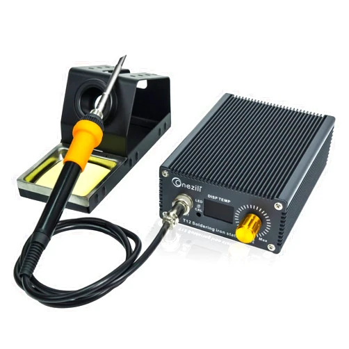 ONEZILI Digital Soldering Iron Station, 150℃-480℃ (302℉-896℉) Precision Temp Control, Built-in Transformer, ESD Safe for Electronics, C/F Switch, Auto Sleeping, 75W Soldering Station