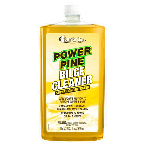 Star brite Power Pine Bilge Cleaner Concentrate - Simple & Easy to Use - Pour in, Run Boat, Pump Out - Emulsifies Oil, Fuel & Leaves Bilge Clean with a Fresh Pine Scent