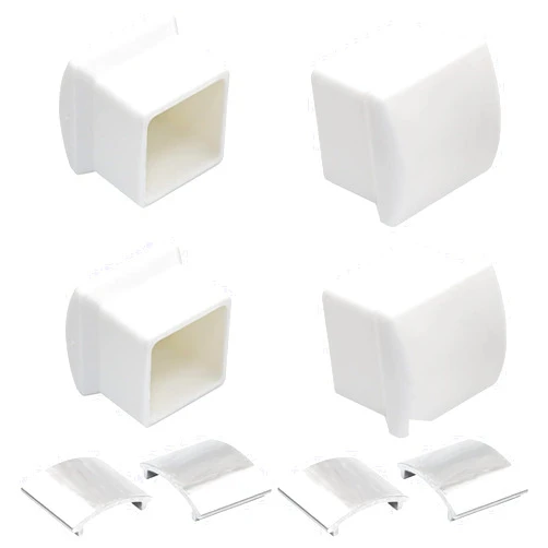 Dairrr Fuuu AC36-2 Ladder Stabilizer Replacement Rubber End Caps Fits for Werner Extension Ladder Accessories, Ladder Standoff/Stabilizer AC78 & AC76, Ladder Leveler Pads for Werner Ladder Bumpers - 4 Pair