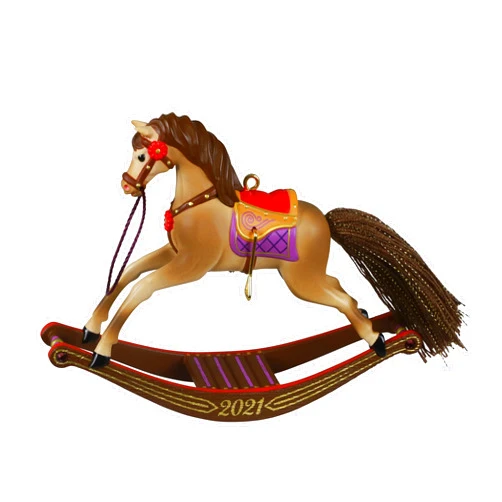 Hallmark Keepsake Christmas Ornament, Year Dated 2021, Rocking Horse Memories