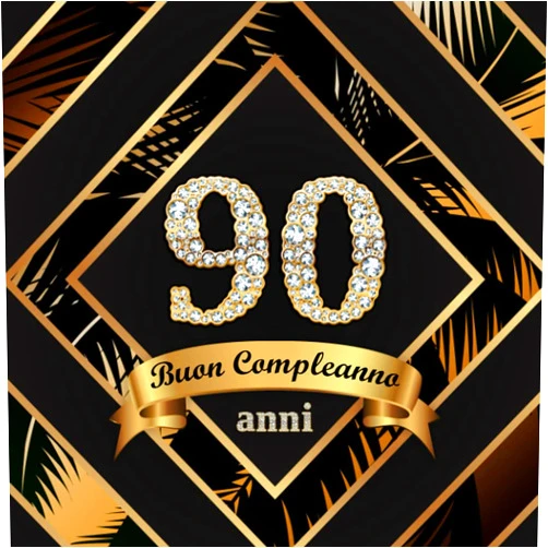 Carla Rossi Buon Compleanno 90 Anni: Libro Ospiti per Congratulazioni, Auguri e Foto per la Festa di 90° per Uomo e Donna - Decorazioni di Compleanno in palme tropicali (Italian Edition)