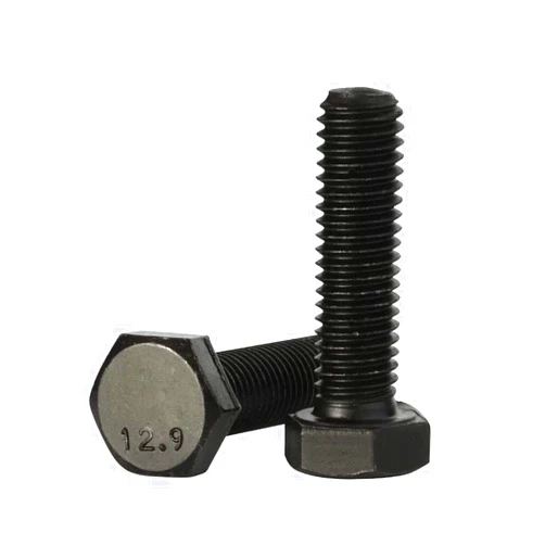 Mellewell M8 x 16mm Hex Head Screw Bolts, Fully Threaded, Alloy Steel Grade 12.9, Black Oxide Finish, Quantity 20