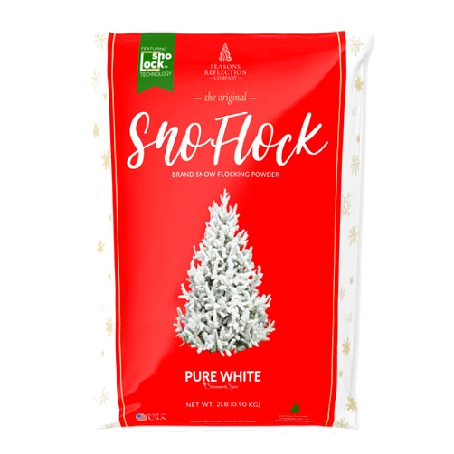 SnoFlock The Original Premium Self-Adhesive Snow Flock Powder with ShimmerSpec | Exclusive Formula, Made in USA | 2 Pounds [0.90Kg]