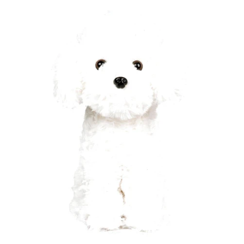 WEIGEDU White Toy Poodle Stuffed Animal - Bichon Frise/Maltese/White Labradoodle Plush Toy for Kids and Babies - Perfect Birthday & Easter Gift, 12.6