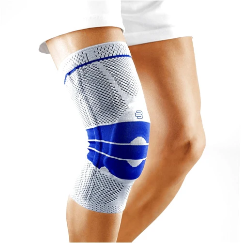 Bauerfeind - GenuTrain - Knee Support Brace - Targeted Support for Pain Relief and Stabilization of The Knee - Size 7 - Color Titanium