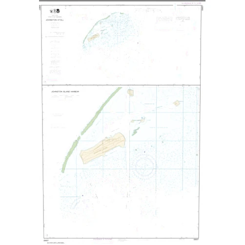 NOAA Chart 83637-Johnston Atoll; Johnston Island Harbor- Water-Resistant - by East View Geospatial