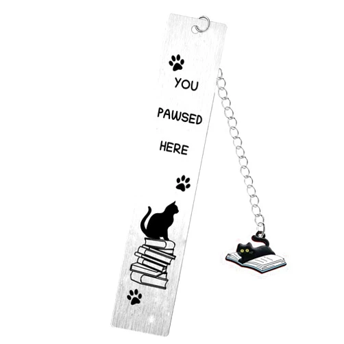Gajfdns Cute Cat Book Mark for Reading Women Funny Cat Gifts for Cats Lover Gifts for Reader Bookworm Bookish Gift for Book Lover Gift for Cats Mom Dad Present for Pet Lover Reading Accessories