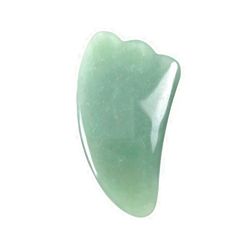 MUOBOFU Rose Quartz Guasha Tool,Heart-Shape Guasha Beauty and Treatment -Natural Jade Scraping Health Care Massage Tool for SPA Salon Therapy-Christmas Decorations Decor Thanksgiving Gifts-(E)