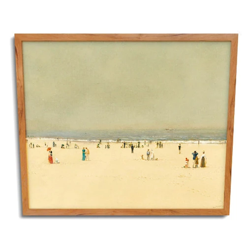 JOWOROLO Beach Posters For Walls - Mid-Century Wall Art, Beach and Ocean Canvas Print Picture, Vintage Wall Decor, Beach Scene Artwork, Farmhouse Poster Decor Framed Art Prints 8x10inch
