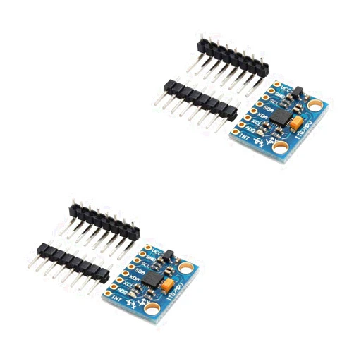 Ximimark 2Pcs GY-521 MPU-6050 Module 3 Axis Accelerometer 6 DOF Gyroscope Sensor Module 16 Bit AD Converter Data Output IIC 3-5v For Arduino