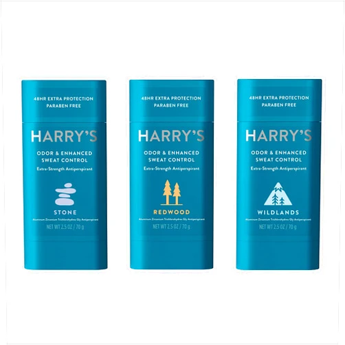 Harry's Extra-Strength Antiperspirant Deodorant for Men Variety Pack - Stone, Redwood, Wildlands (3 Count)