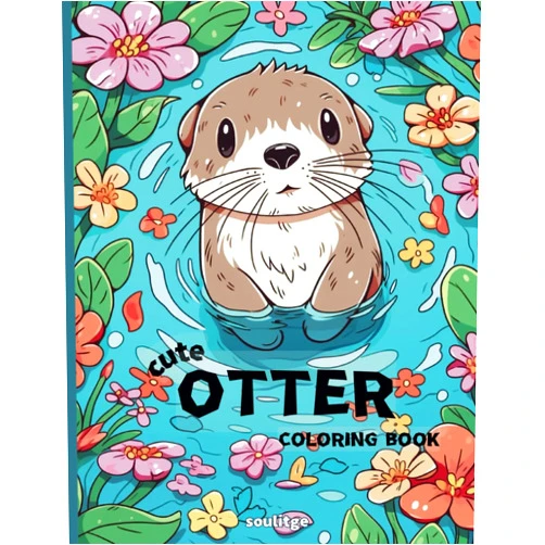 SOULITGE,INCONNECT Otter Coloringbook!: Relieve stress and have fun while coloring cute and happy otters in nature.