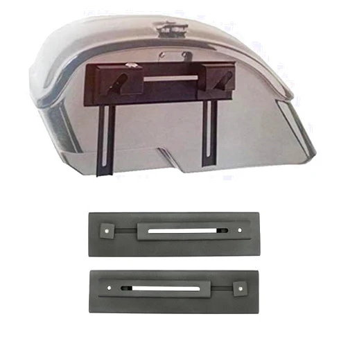 KUAFU Universal Black Hard Saddle bags Detachable Quick Release Mounting Brackets Compatible With Harley Davidson Dyna