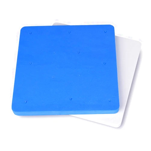 Luzen 2Pcs Square Fondant Foam Pad 12 Holes Sugar Flower Sponge Pad Mat Sugar Flower Fondant Gumpaste Chocolate Modelling Drying Pad Tray Tools for Baking Cake Decoration DIY Sugarcraft Clay Supplies