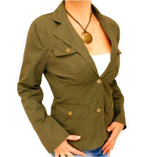 Blue Banana Women's Fully Lined Long Sleeved Collared Jacket