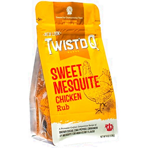 Twist'd Q - Sweet Mesquite Chicken Rub - American Royal - Caveman Cuisine