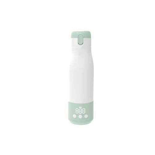Barchrons Portable Bottle Warmer, 9000mAh Baby Bottle Warmer for Breastmilk with Timer & Accurate Temperature Control, Bottle Warmer for Travel On-The-Go 12oz Larger Capacity - Green