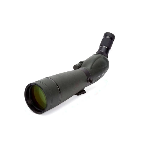Celestron – TrailSeeker 80mm Angled Spotting Scope – Fully Multi-Coated XLT Optics – 20-60x Zoom Eyepiece – Waterproof & Fogproof – Rubber Armored