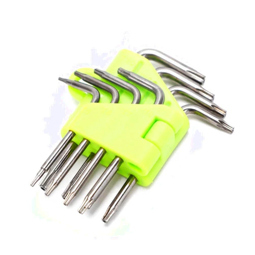 YAFIYGI 8 Pieces Small Wrenches Sets Key Set Small Star Key Set T5-T20 Cr V Steel Micro Wrenches Hexagon Tools for Tamperproof Needs