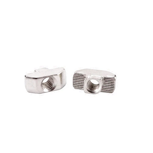 ADPVRLUQ 2pcs T-Nuts M3 M4 M5 Hammer Head T-nut Fastening Slot nut Connector Nickel Plated Aluminum Extrusion(20-M3)