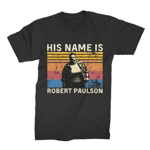 Custom His Name is Robert Paulson Vintage T Shirt Black