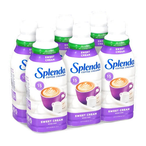 SPLENDA Sugar Free Sweet Cream Coffee Creamer, 32 Fl Oz (Pack of 6)