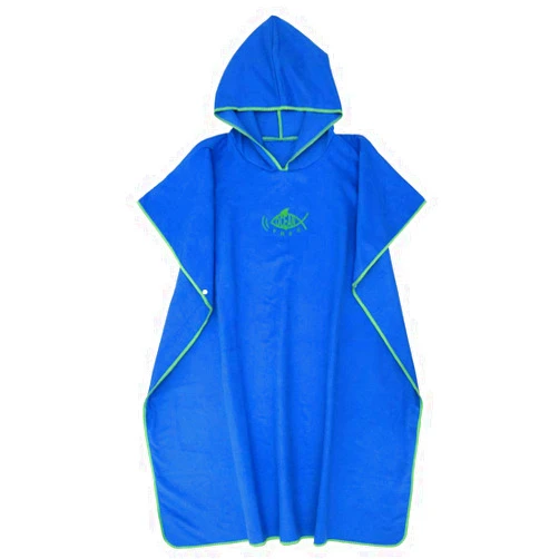 MndomomoMAX_US Surf Poncho Changing Towel Robe with Hood, Quick Dry Microfiber Wetsuit Changing Towel Bath Robe Poncho for Men Women Surfing Beach Swim Outdoor Sports (Blue)