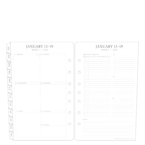 Franklin Covey FranklinCovey - Modern Grace Weekly Ring-Bound Planner (Classic, Jan 2025 - Dec 2025)