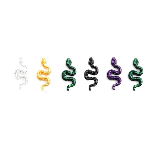 Aorvoras Miniature Tiny Resin Snake, Micro Irresistibly Cute Snake, Mini Snake, Halloween Embellishments, for Mystical-Crafts,Dollhouse Crafts Scrapbooking Projects (50PCS)